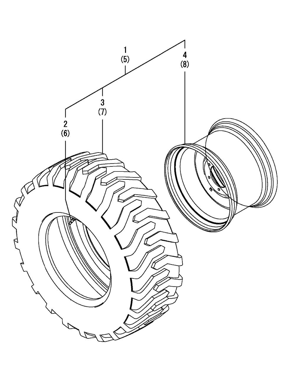 Tire Rear R4 Diagram and Parts List for SX3100 54ALB4S727-54ALB4SW727-54ALB4SX727-54ALB4SY727-54ALB4SZ727-54AMB4S727-54AMB4SW727-54AMB4SX727-54AMB4SY727-54AMB4SZ727 Cub Cadet Lawn Tractor